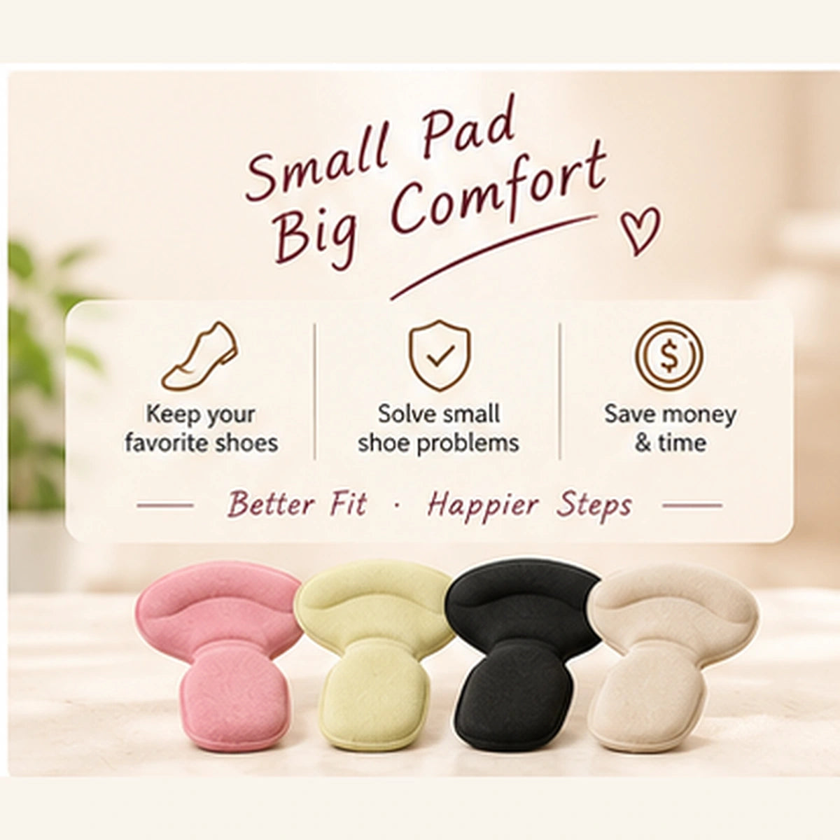 Heel Anti-friction Pads(4Pcs)