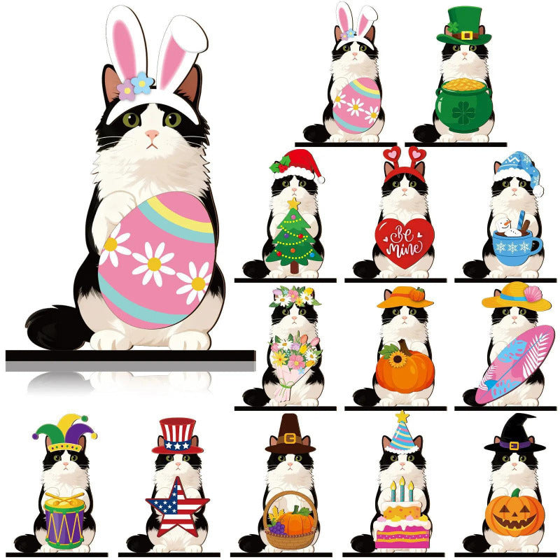 🎨Cute Animal Wooden Signs, Desktop Decor & Gifts
