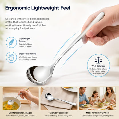 💥 Stainless Steel Soup Spoon Set