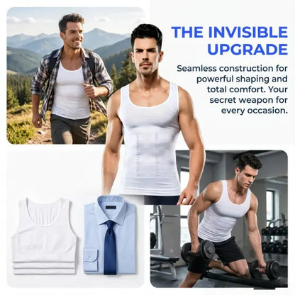 🔥Hot Sale 49% off🌟💪 Men Seamless Compression Tank Top Slim Fit Body
