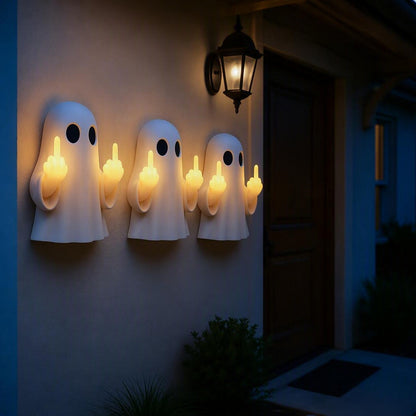 Halloween Ghost Middle Finger Glowing Night Light