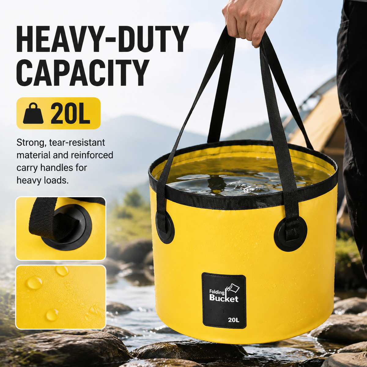 💧Portable Collapsible Folding Bucket