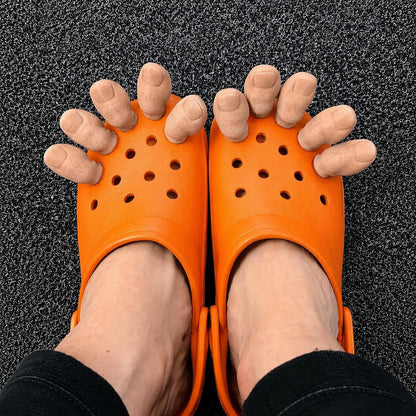 Big Toe Crocodile Curse Funny Clogs