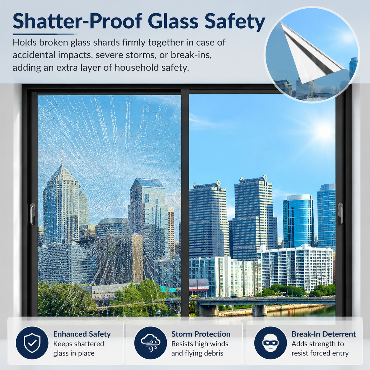 🕶️Electrostatic Adsorption Privacy Window Film