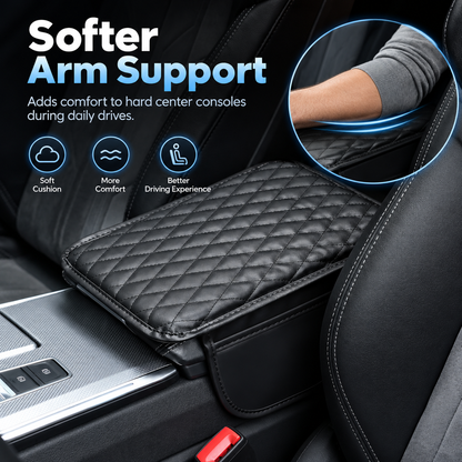 🚗Multi-functional car armrest box mat (with built-in storage bag)