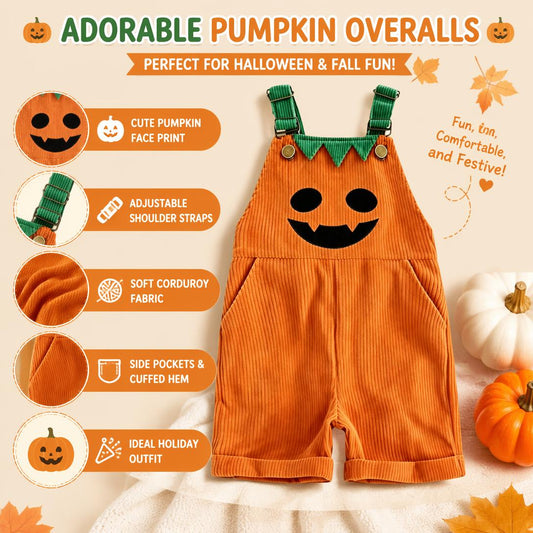 🎃👖Halloween overalls for toddler boys