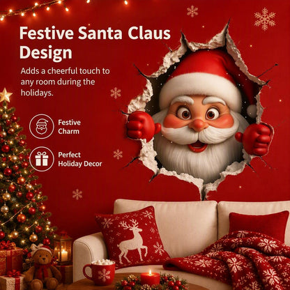 Creative Santa Claus Living Room Background Wall Decoration Stickers
