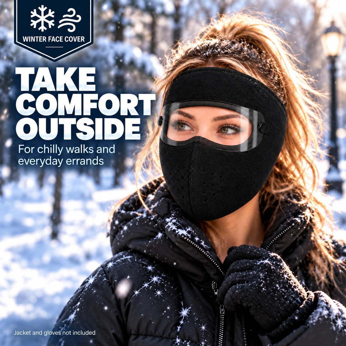 🧣Winter Fleece Face Mask (2-Pack, with Detachable Goggles)