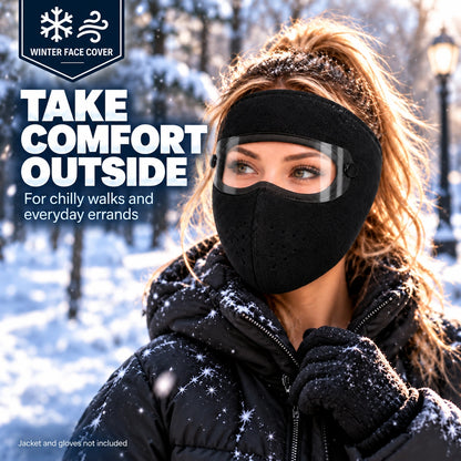 🧣Winter Fleece Face Mask (2-Pack, with Detachable Goggles)