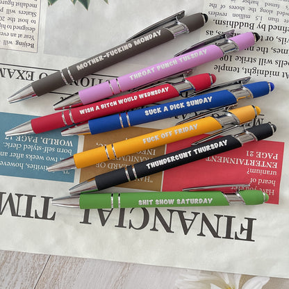 ✍️7 Pcs Funny Adult Gel Pen Set