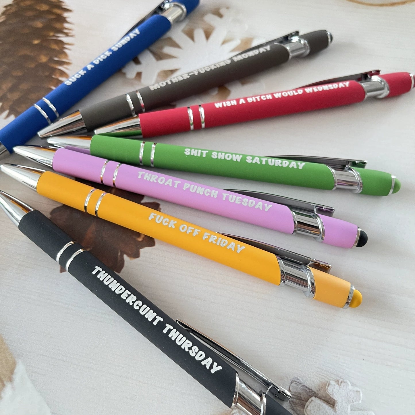 ✍️7 Pcs Funny Adult Gel Pen Set