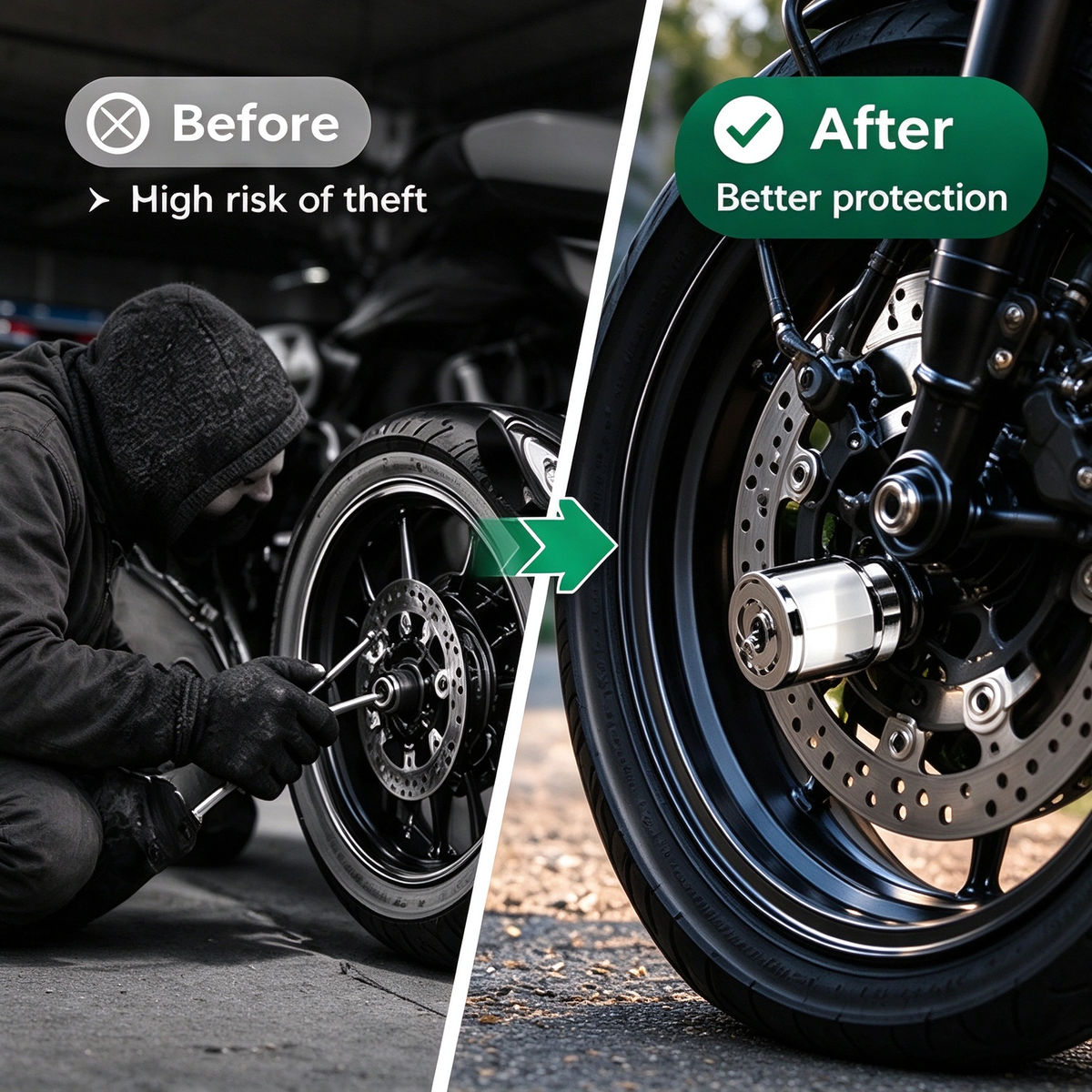 Motorcycle Disc Brake Lock