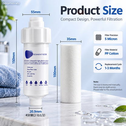 💧 5μm Sediment Water Filter – Cleaner Water, Better Appliance Protection