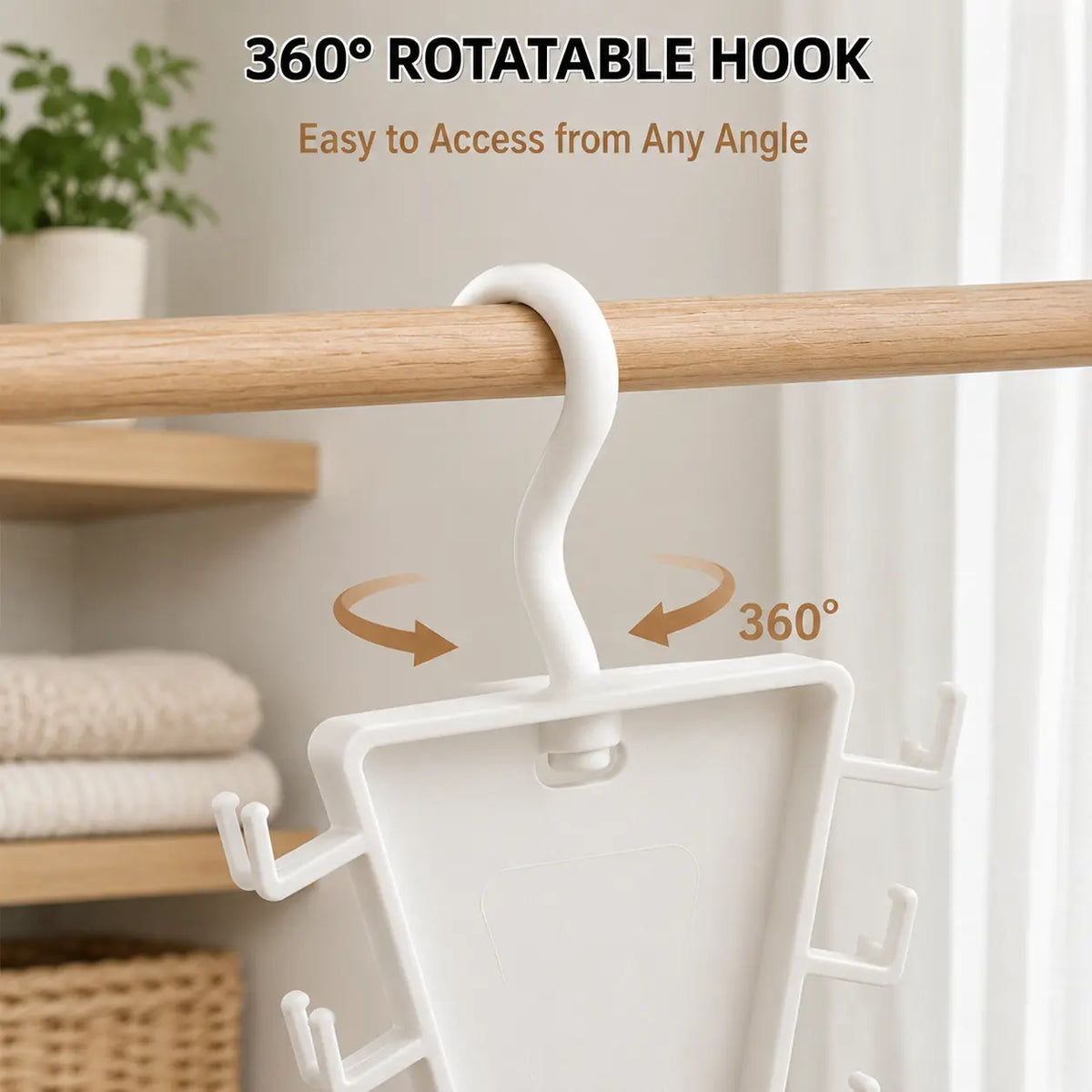 V-Shaped Double-Sided Closet Organizer Hanger