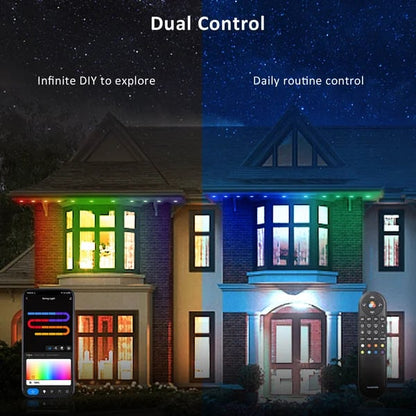 ✨ Permanent Rainbow Outdoor LED Lights – App Controlled & Year-Round Ready 🏡