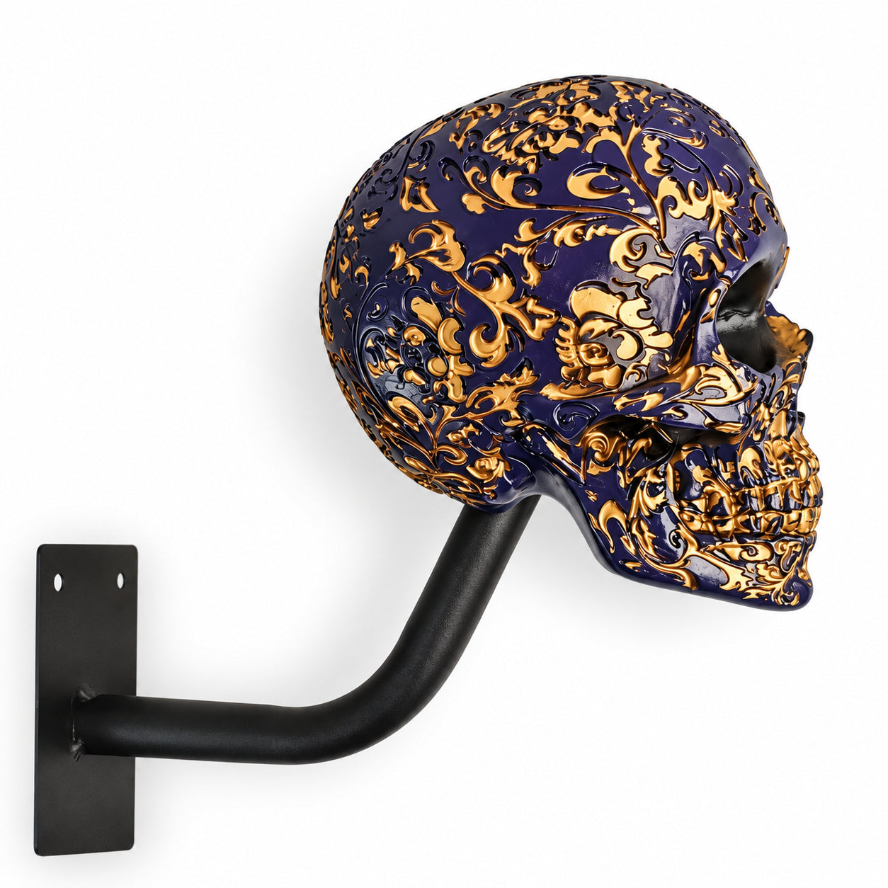 💀 Show Off Your Helmet in Style! Heavy-Duty Skull Helmet Holder & Wall Mount Display 🏍️🔥
