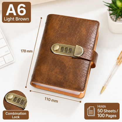 🔒 Secure Your Cash in Style! Lockable A6 Savings Notebook with 3-Digit Combination Lock 💸