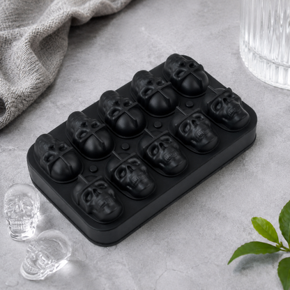 💀🧊3D Skull Silicone Ice Cube Tray