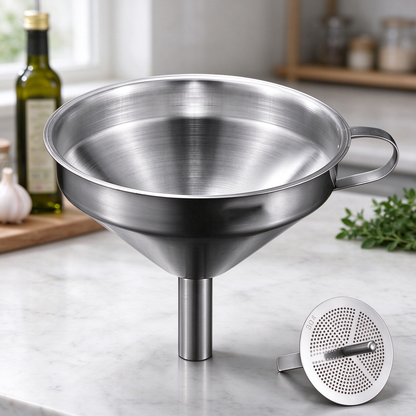 Stainless steel filter funnel