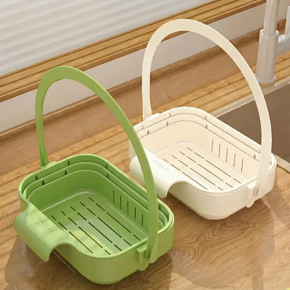 💧 Foldable Hanging Kitchen Sink Drain Basket, Stainless Steel Kitchen Accessories