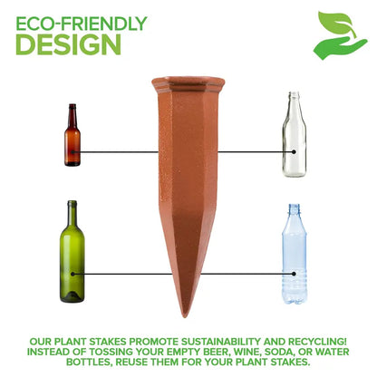 🌿💧 Modern Innovations Ceramic Terracotta Self Watering Spikes, 3PC/6PC