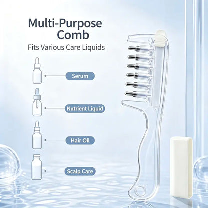 Scalp Liquid Applicator Comb, Refillable Hair Root Oil Massage Comb for Hair Care Treatment