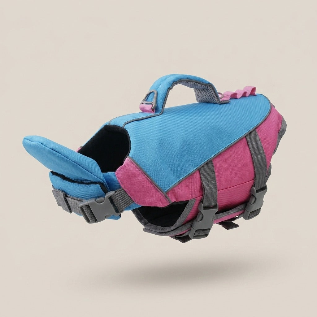 🐶 3-in-1 Safety Swim Gear for Dogs! 🌊 High-Buoyancy Life Vest 🤿 Front Head Support & Easy-Grab Handle 💕