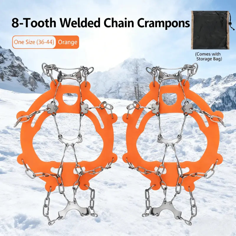 👟🏔️Lightweight, Non-Slip Snow Traction Cleats – Suitable for Walking, Daily Commuting, and Hiking