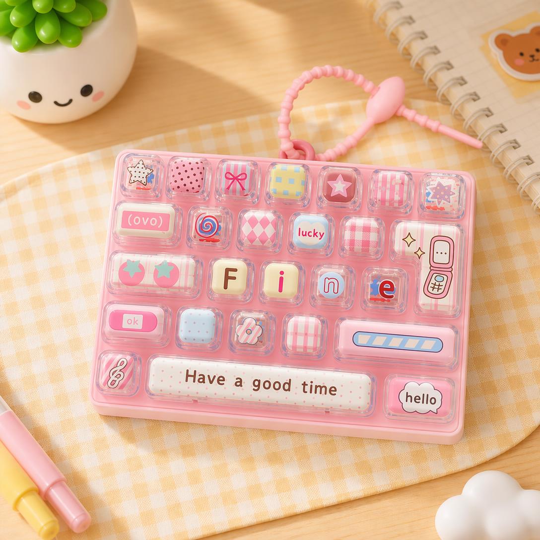 Pink Keyboard Fidget Toy