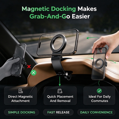 Magnetic Foldable Car Phone Holder