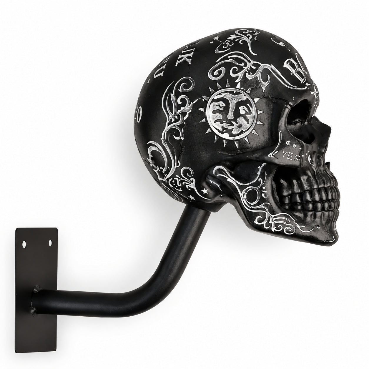 💀 Show Off Your Helmet in Style! Heavy-Duty Skull Helmet Holder & Wall Mount Display 🏍️🔥