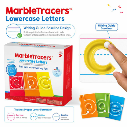 📚🔤Lowercase letter thinking English party board game pinball tracer