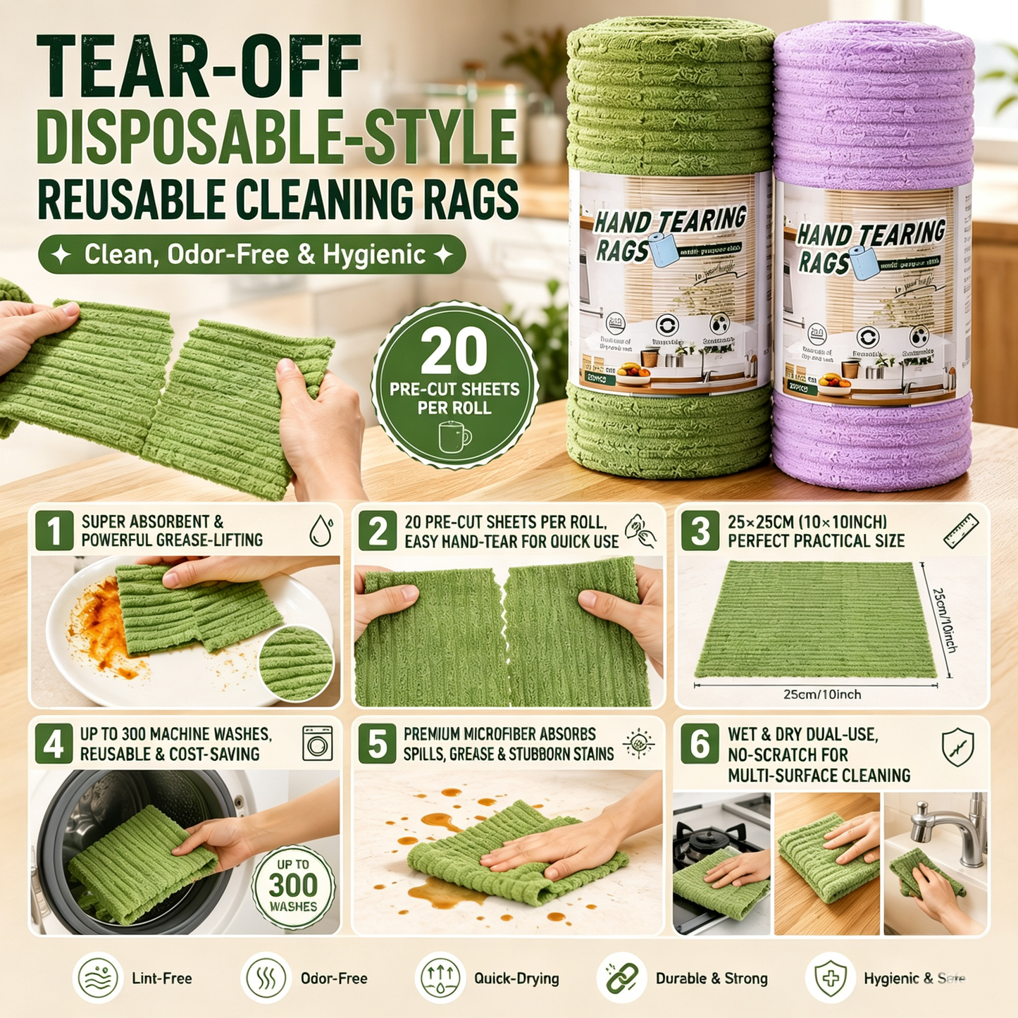 💦Kitchen cleaning cloths