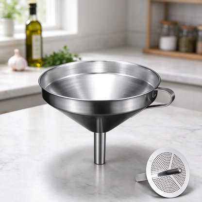 Stainless steel filter funnel