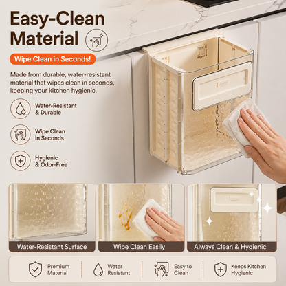 ✨Foldable hanging storage cabinet trash can