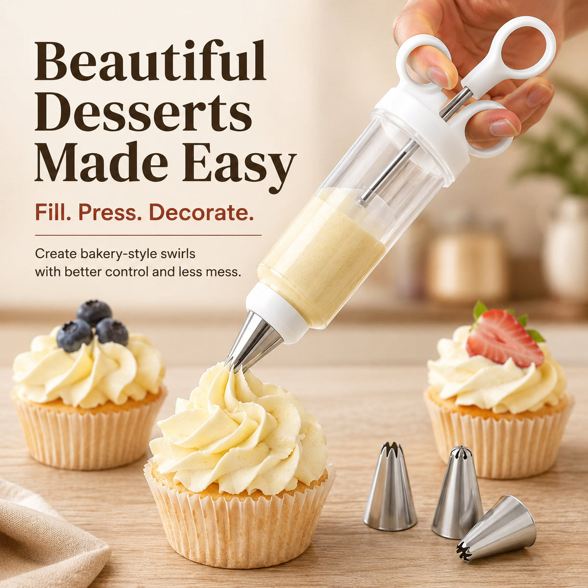 Easy Cake DecoratingGun - Beautiful PipingMade Simple