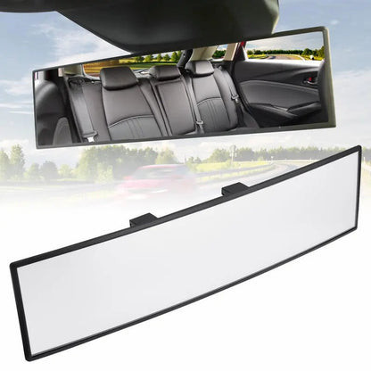 🚗 HD Convex Panoramic Rearview Mirror – 12" Wide-Angle Clip-On Car Mirror