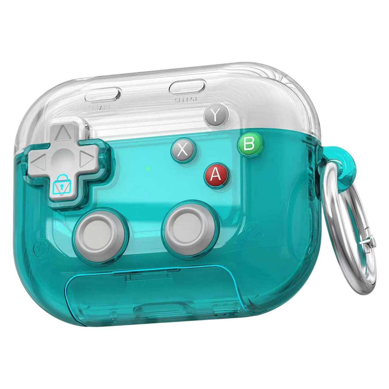 🎧🛡️ Earphone Case for AirPods Pro, with 3D Pressable Button, Safety Lock & Phone Stand