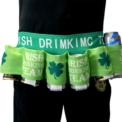 🍺 Patriotic Funny Beer Belt, Adjustable Beverage Holder
