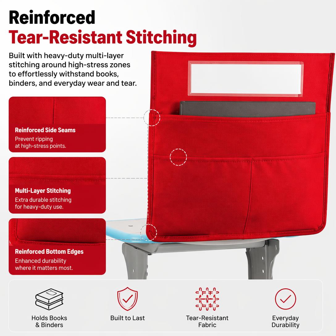 🎒Classroom chair back pocket