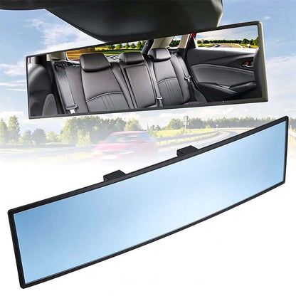 🚗 HD Convex Panoramic Rearview Mirror – 12" Wide-Angle Clip-On Car Mirror