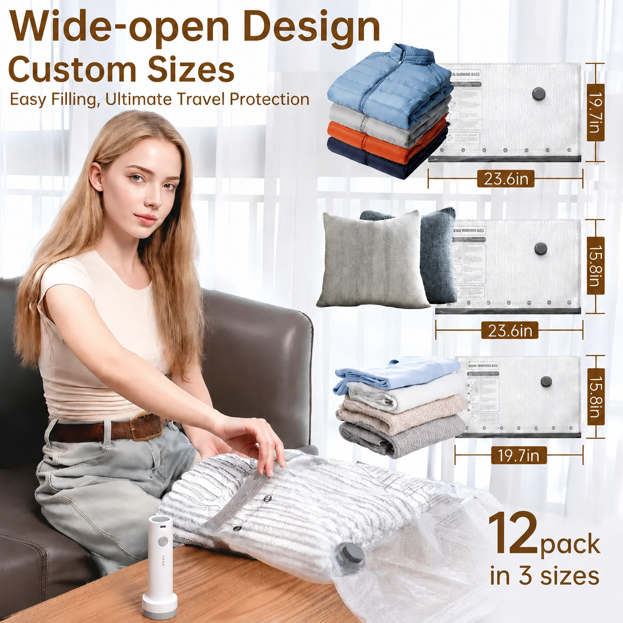12-piece set (4L + 4M + 4S)