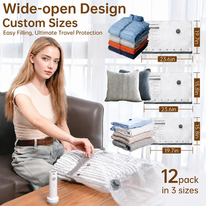 ✈️Vacuum clothing travel storage bag