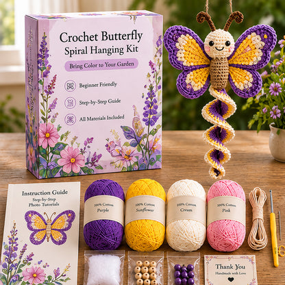 🌿 All-in-One Crochet Animal Hanging Kit | Relaxing & Easy DIY Craft for Beginners 🧶