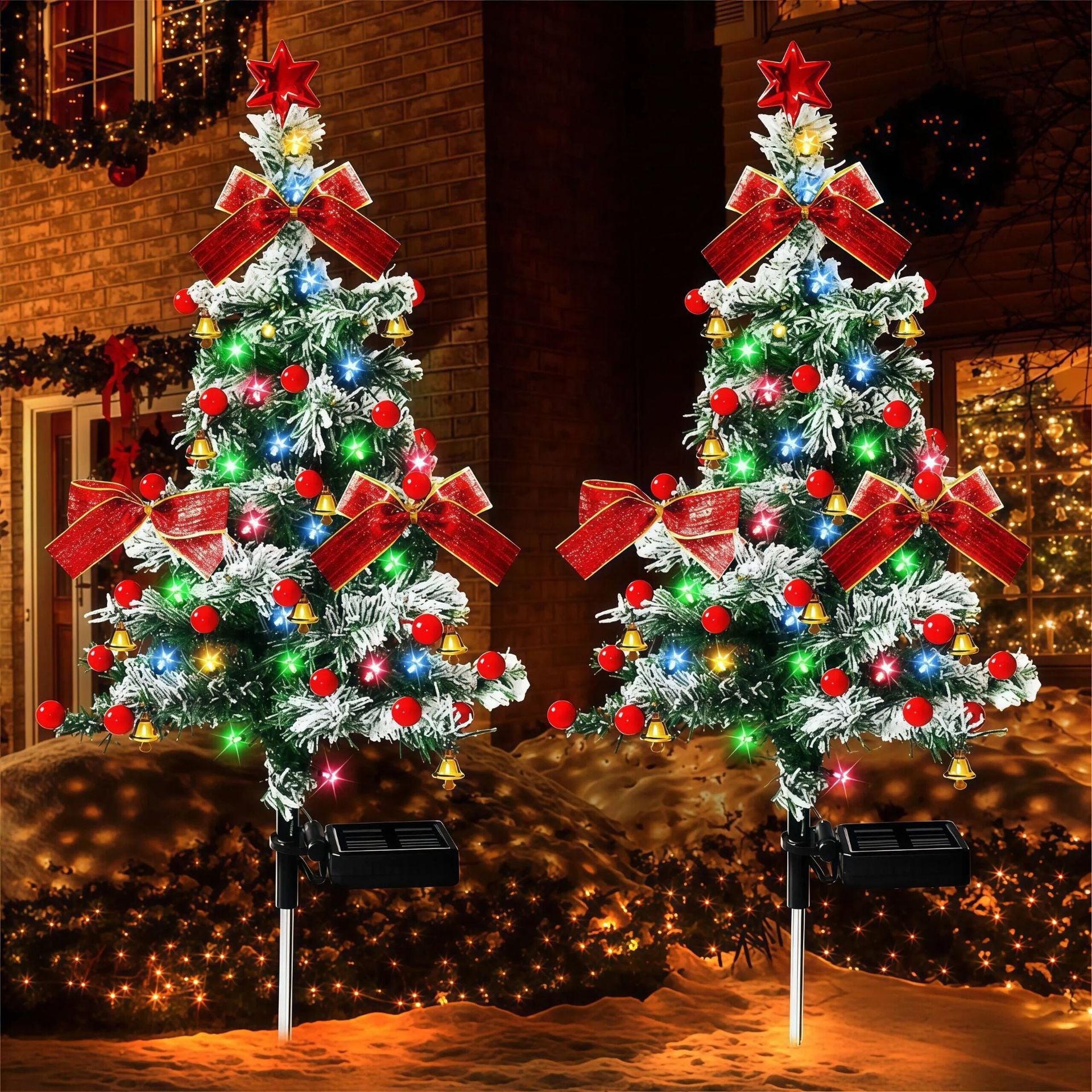 Red Bow  2 Pcs