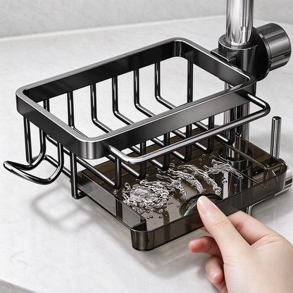 🔩Kitchen Sink Faucet Sponge Holder – Fits Round Pipes 0.7–1.1 Inches in Diameter