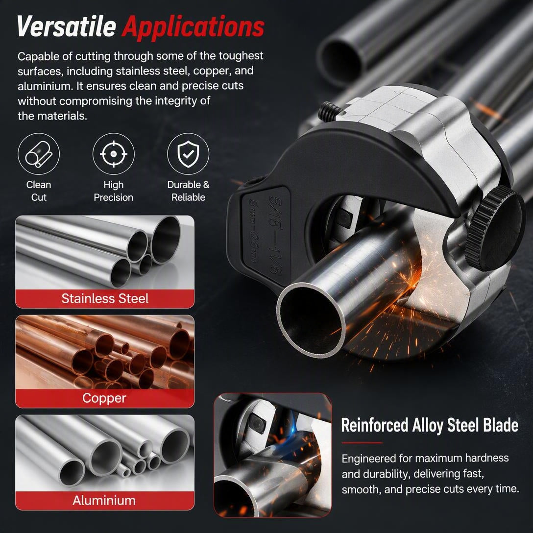 Ratchet-type Pipe Cutter, One-hand Fast Pipe Cutting Tool