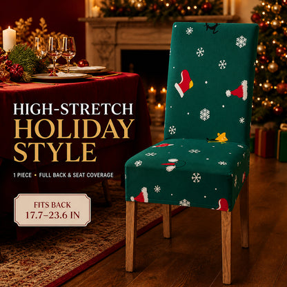 ✨ Transform Your Dining Room in Seconds! 🎄 Ultra-Stretch Christmas Chair Covers 🪑🔥