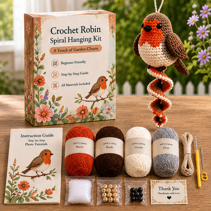 🌿 All-in-One Crochet Animal Hanging Kit | Relaxing & Easy DIY Craft for Beginners 🧶