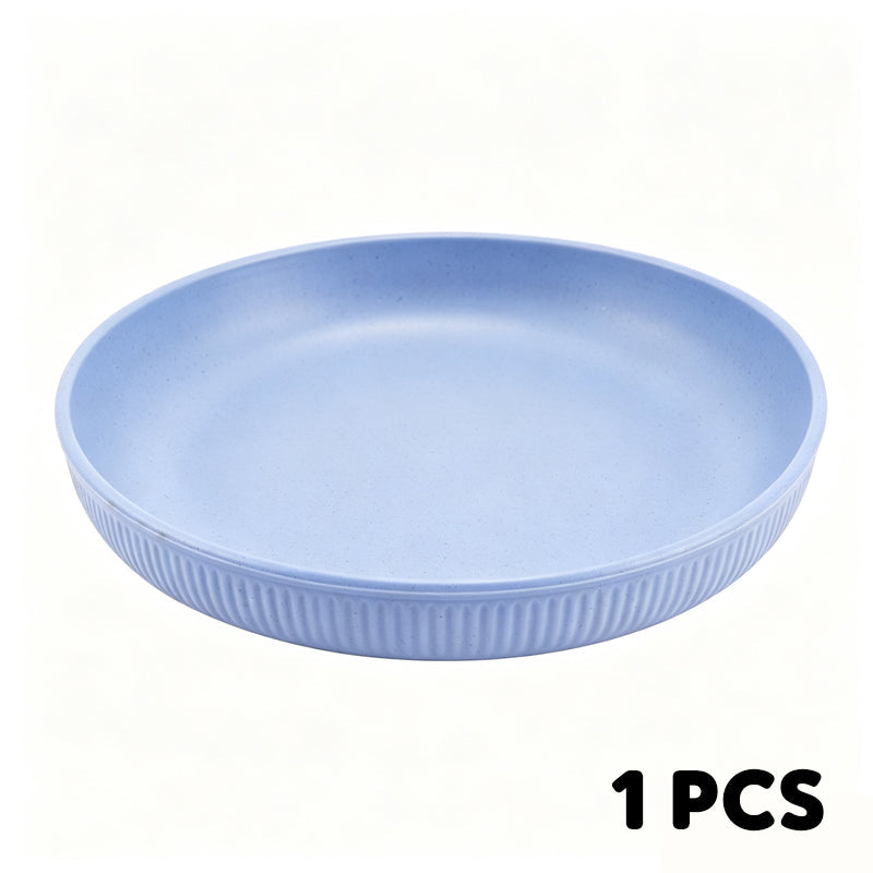 🍽️ Never Worry About Broken Dishes Again! Unbreakable Wheat Straw Dinner Plates 🌾✨